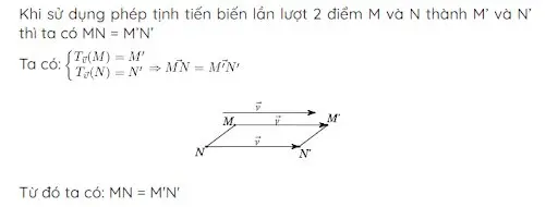 tính chất phép tịnh tiến