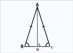 Công thức tính diện tích tam giác cân