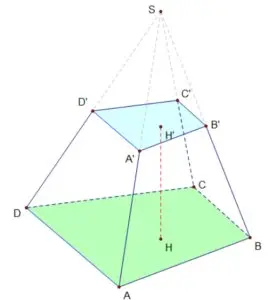 Công thức thể tích hình chóp cụt