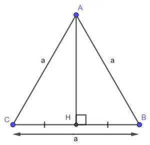 Công thức tính diện tích tam giác đều