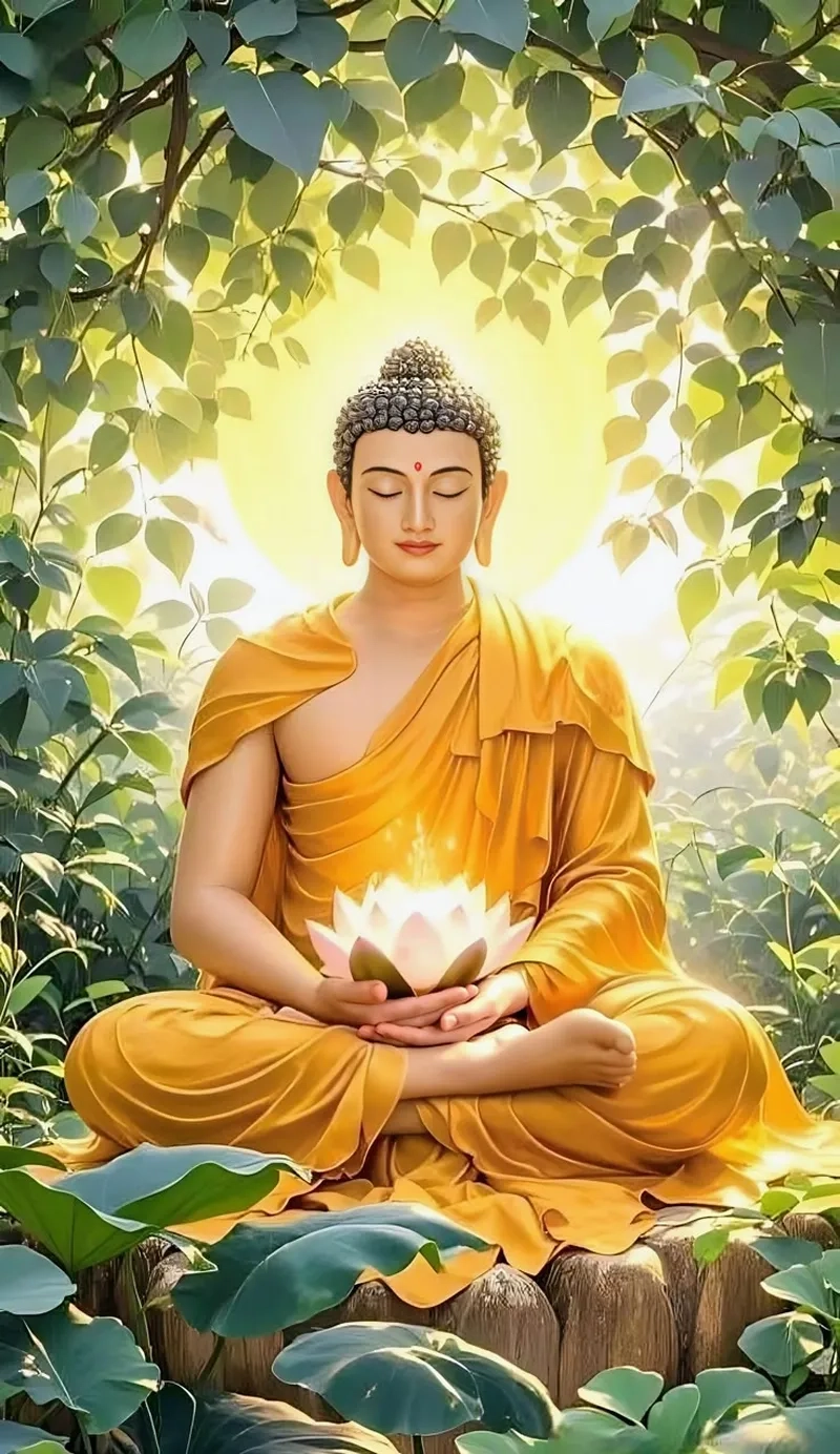 Chiêm ngưỡng hình ảnh Phật A Di Đà đẹp 3D với vẻ đẹp huyền diệu