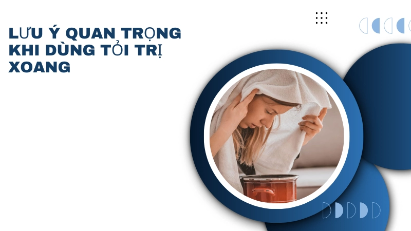 Cần giữ khoảng cách an toàn khi xông hơi để tránh bị bỏng niêm mạc