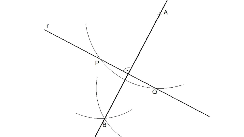  Minh họa đường thẳng vuông góc với hai đường thẳng cắt nhau trong một mặt phẳng 